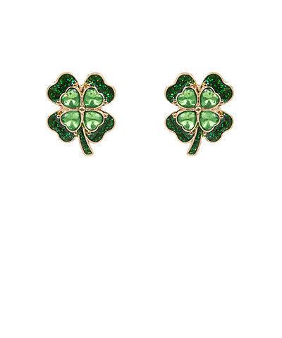 Golden Shamrock Earrings