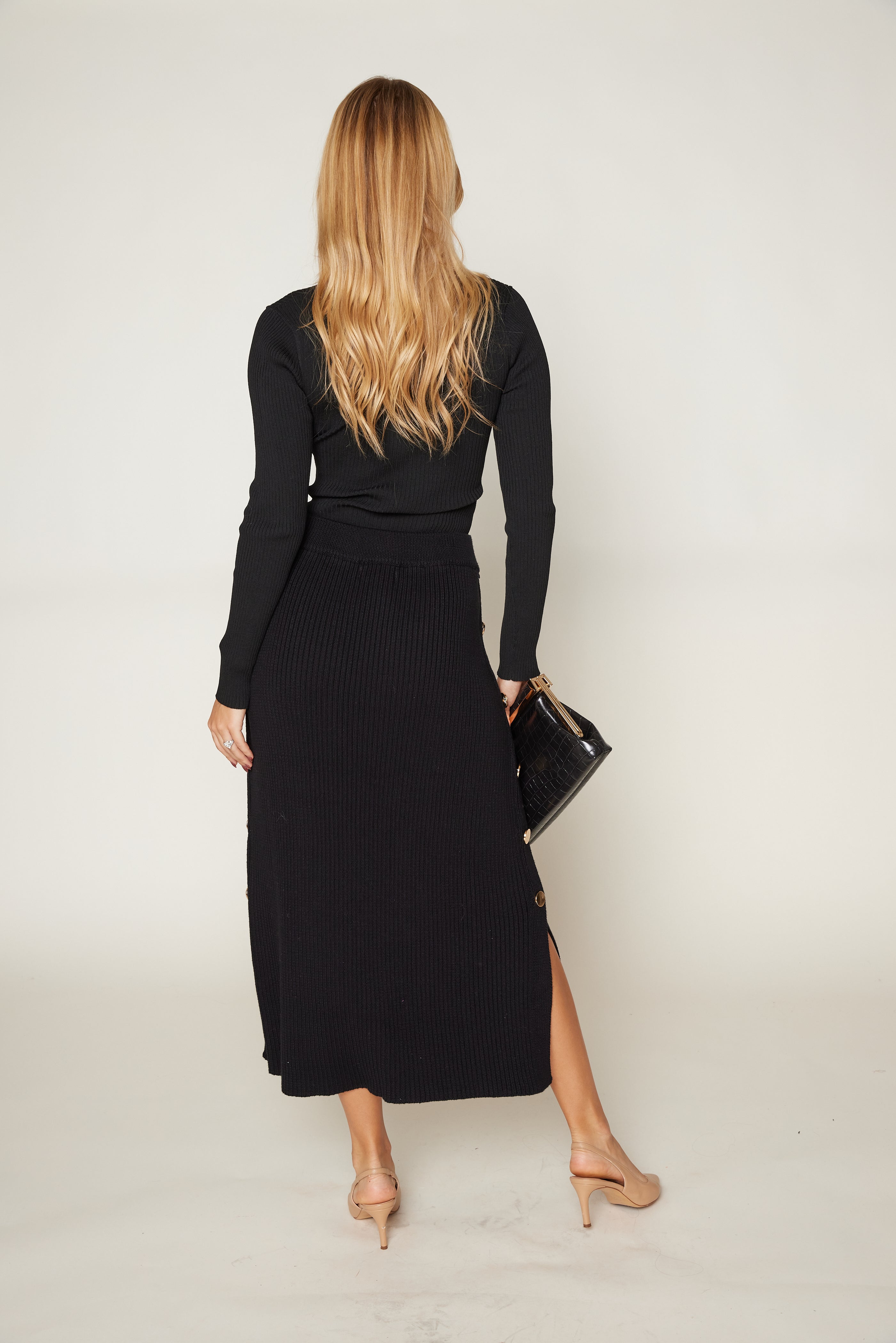 Classic Meets Sultry Maxi Skirt