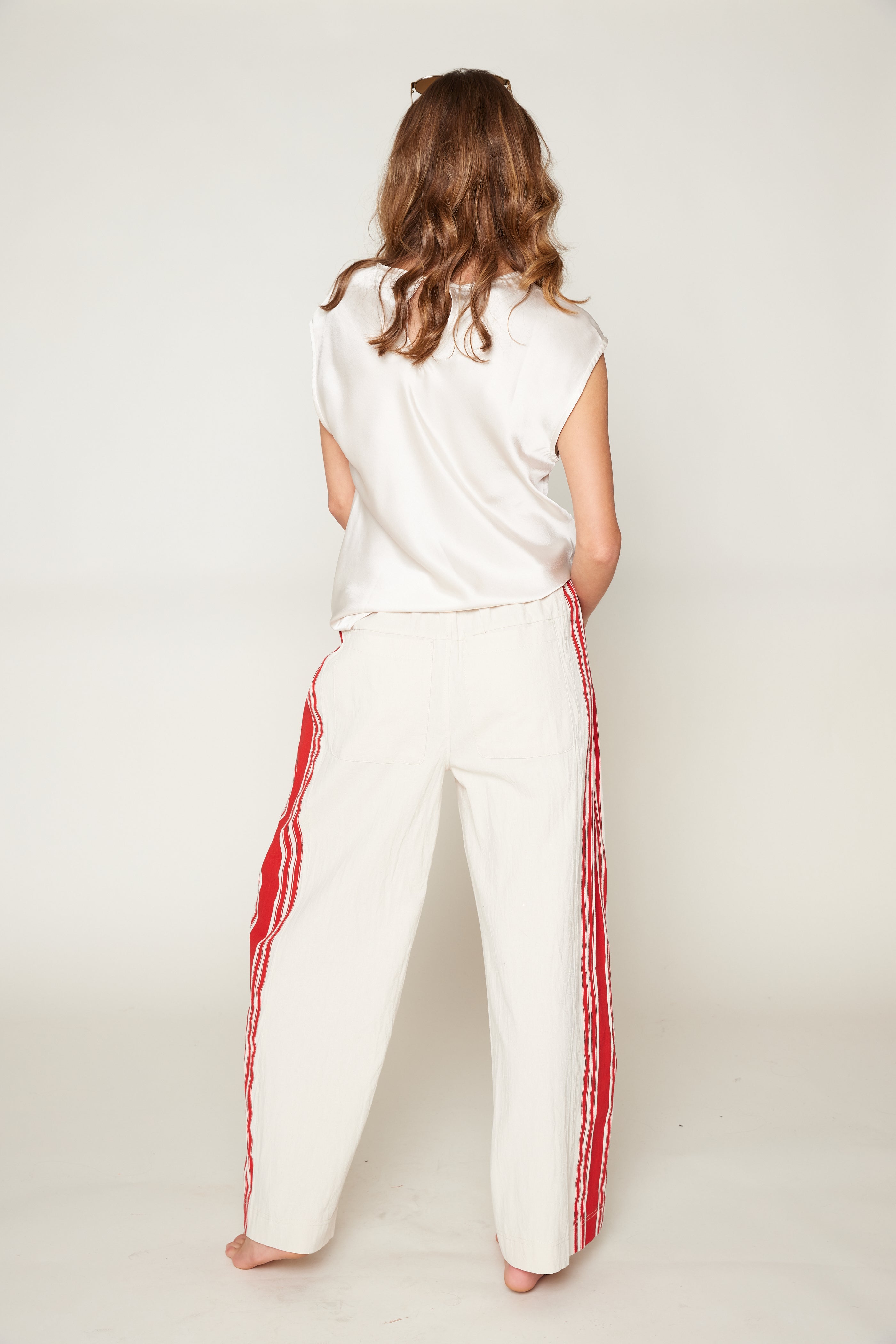 Chanley Sport Striped Wide Leg Pants