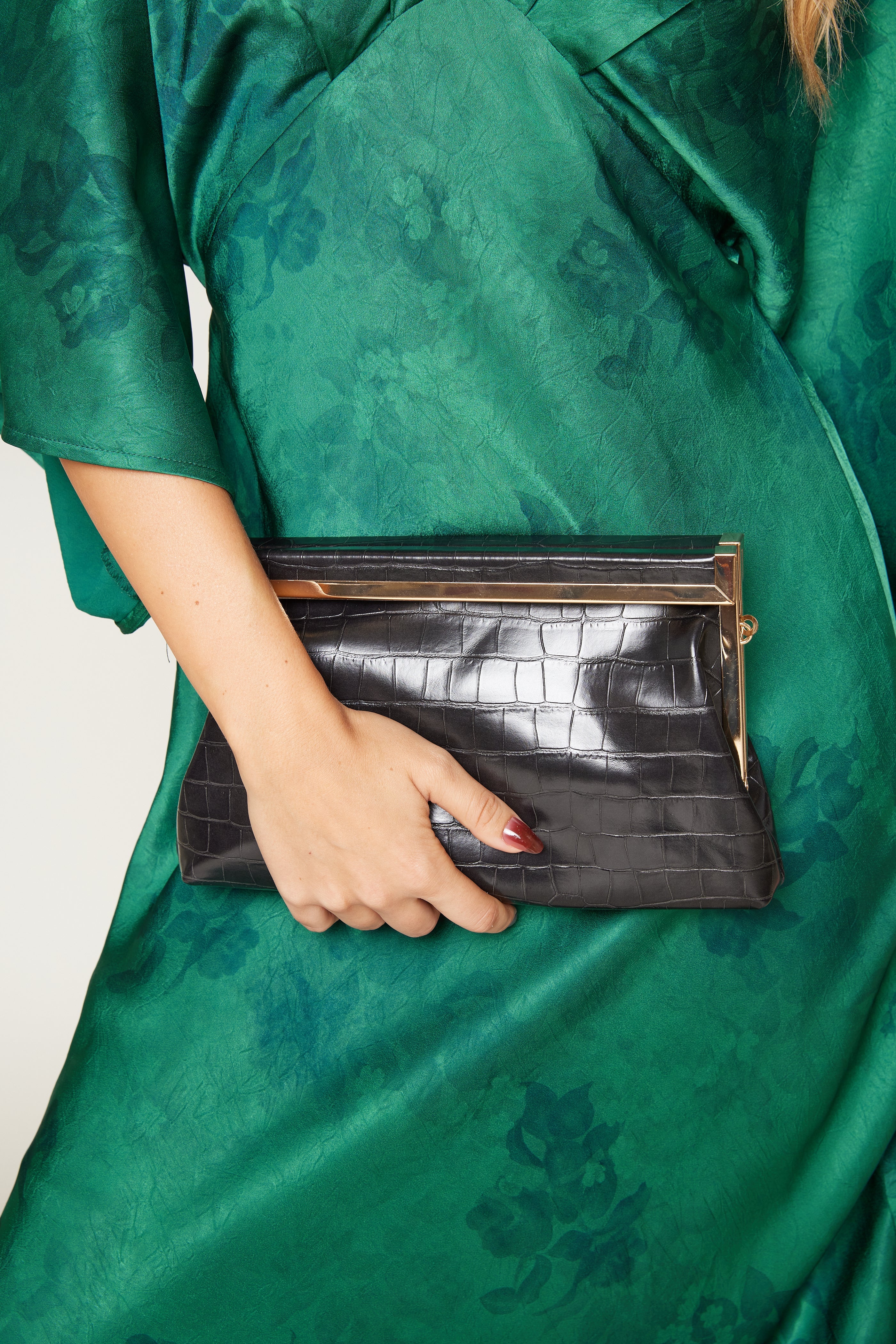 Serena Textured Clutch Evening Bag