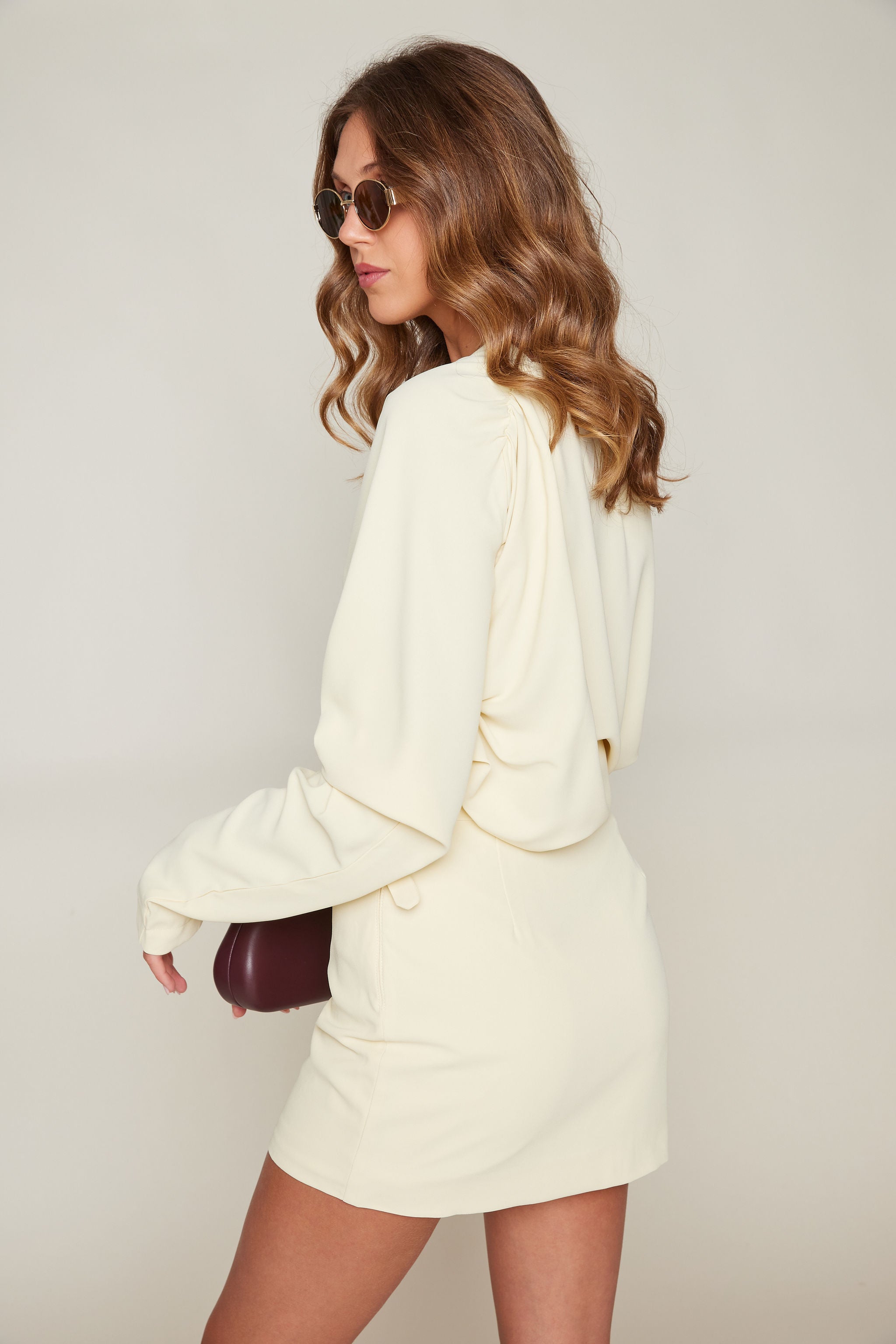 Eloise Off the Shoulder Belted Mini Dress