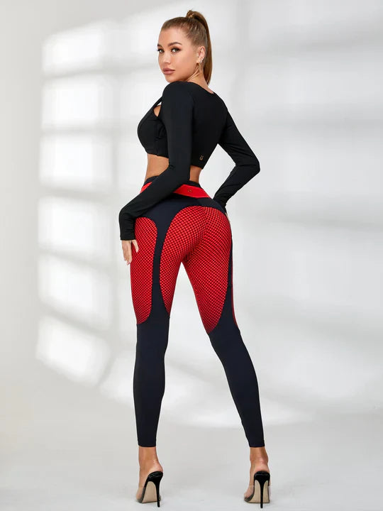 Pop Style Contrast Color Leggings