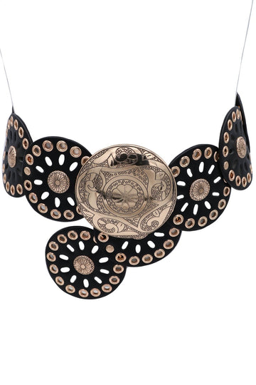 Mandala Disc Boho Statement Belt