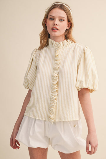 Caddie Striped Blouse