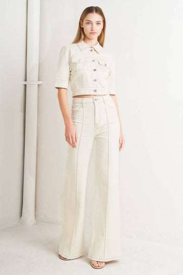Claire High-Waisted Denim Pant