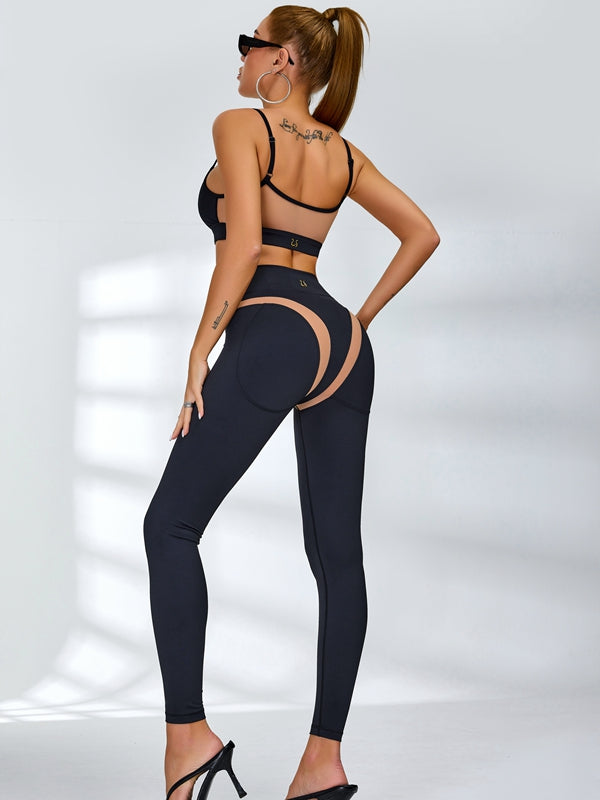Super Sexy Unique Mesh Hip-lift Leggings