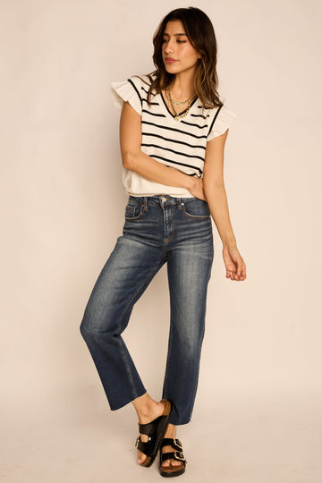 Kylie Risen High Rise Barrel Jeans