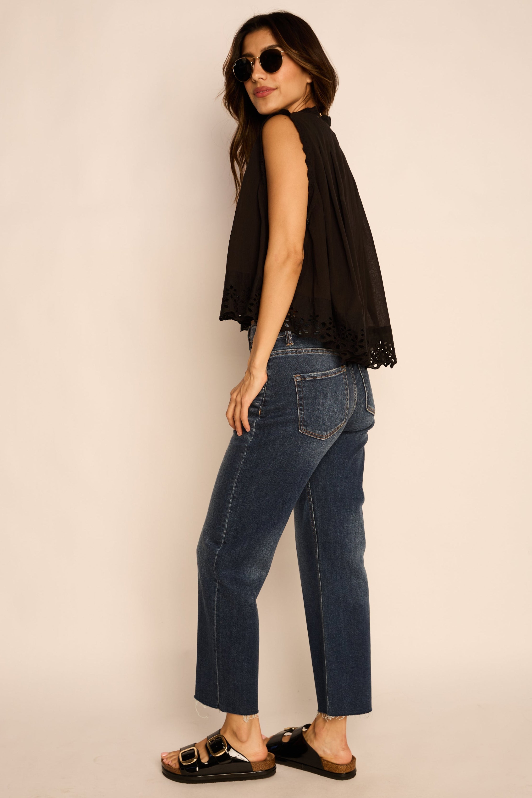 Kylie Risen High Rise Barrel Jeans