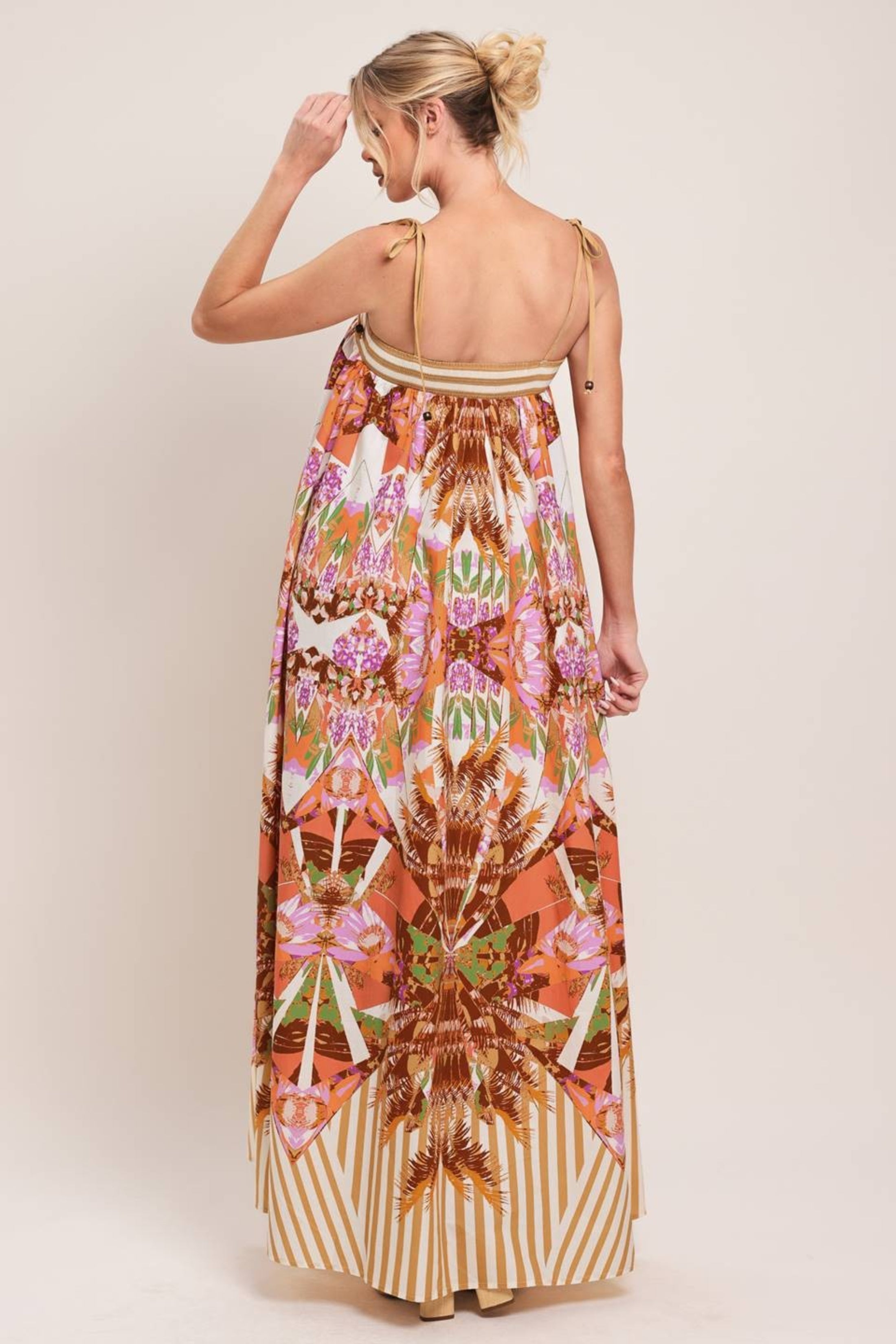 Harriet Patterned Maxi Dress