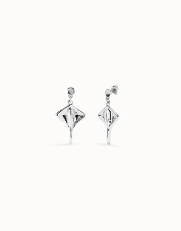 Isla Manta Silver Drop Earrings
