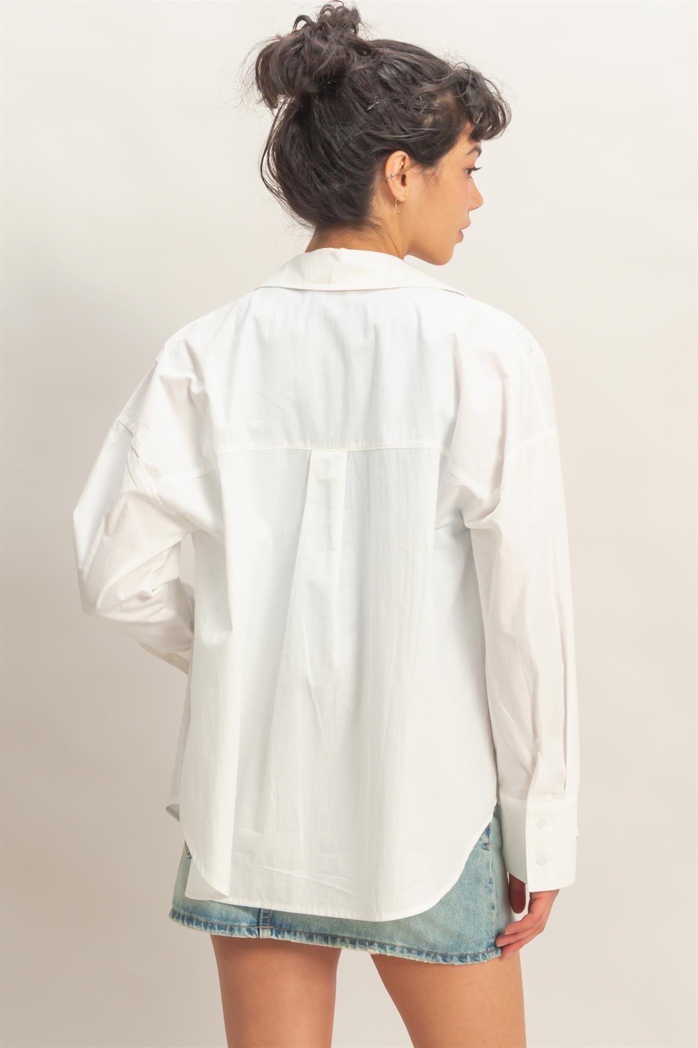 Ivory Coast Button Up Top