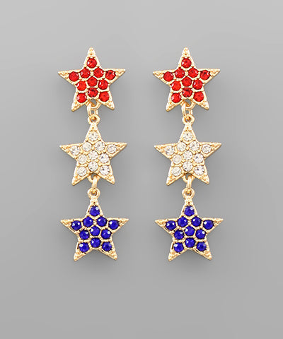 USA Drop Earrings