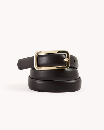 ADA BELT - DARK CACAO-GOLD