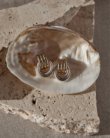 ANTHE EARRING - GOLD-SILVER