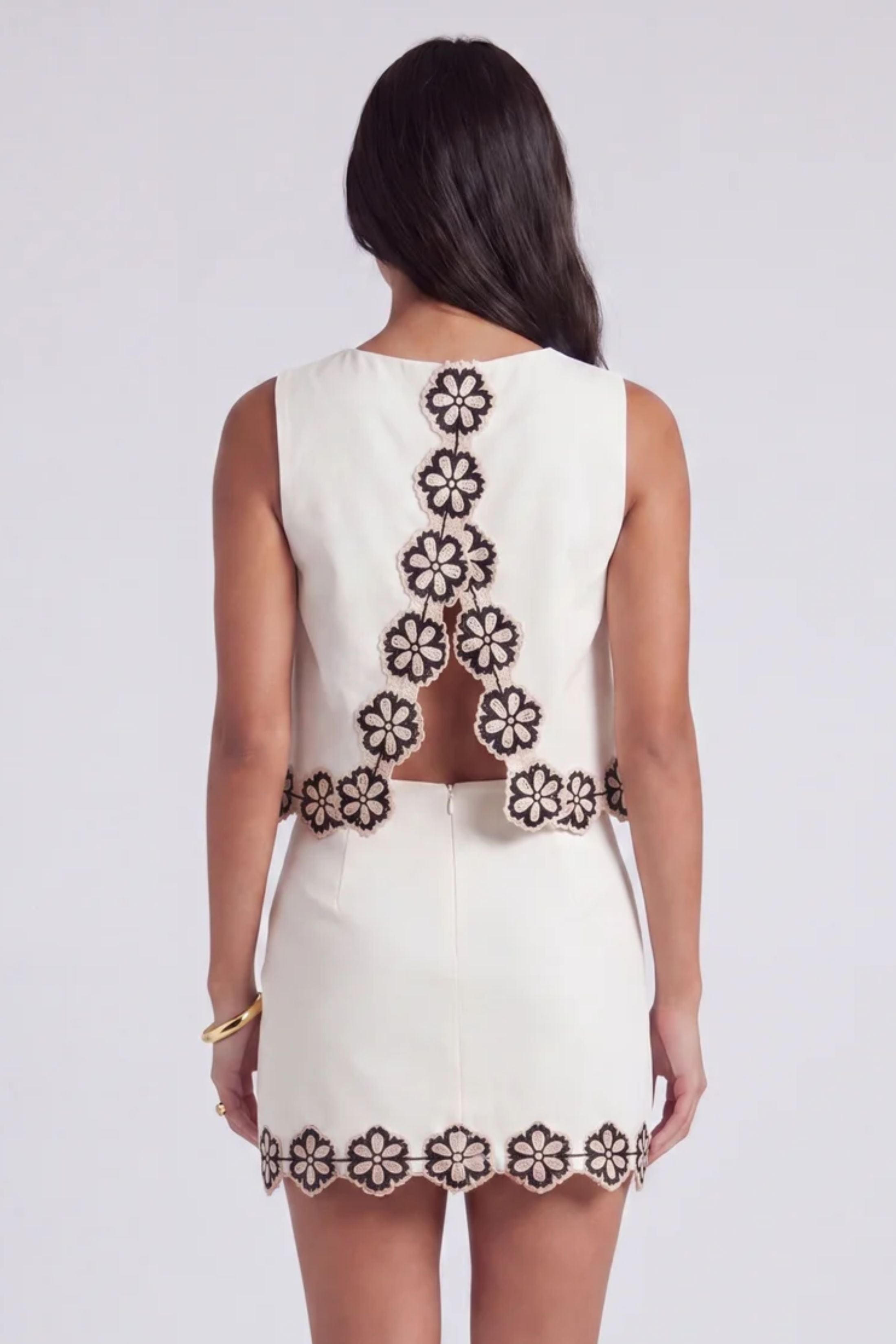 Ashton Floral Lined Sleeveless Top