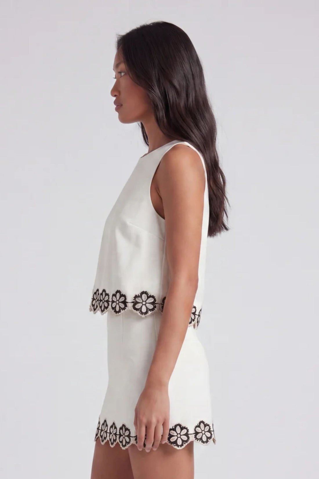 Ashton Floral Lined Sleeveless Top