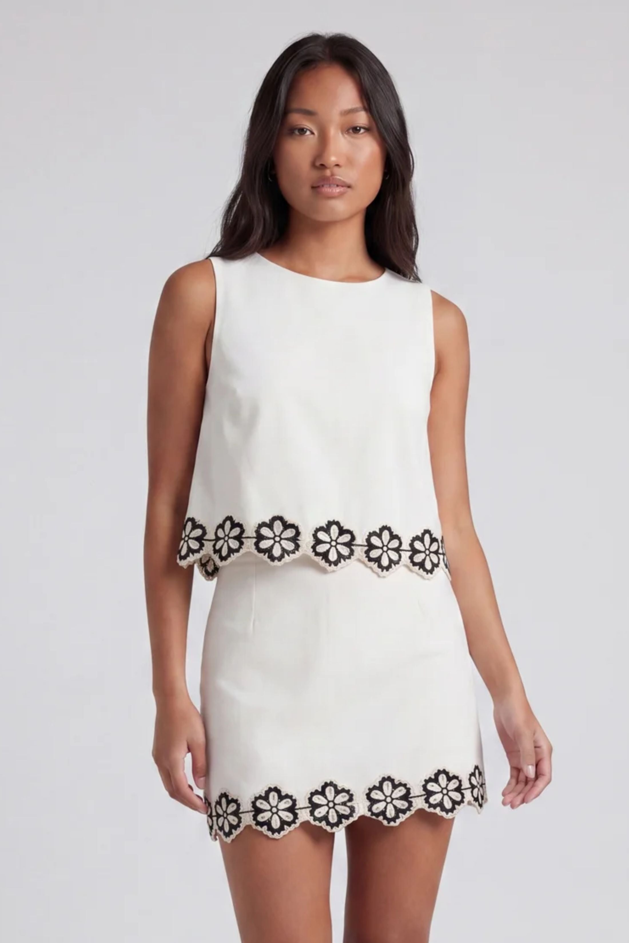 Ashton Floral Lined Sleeveless Top