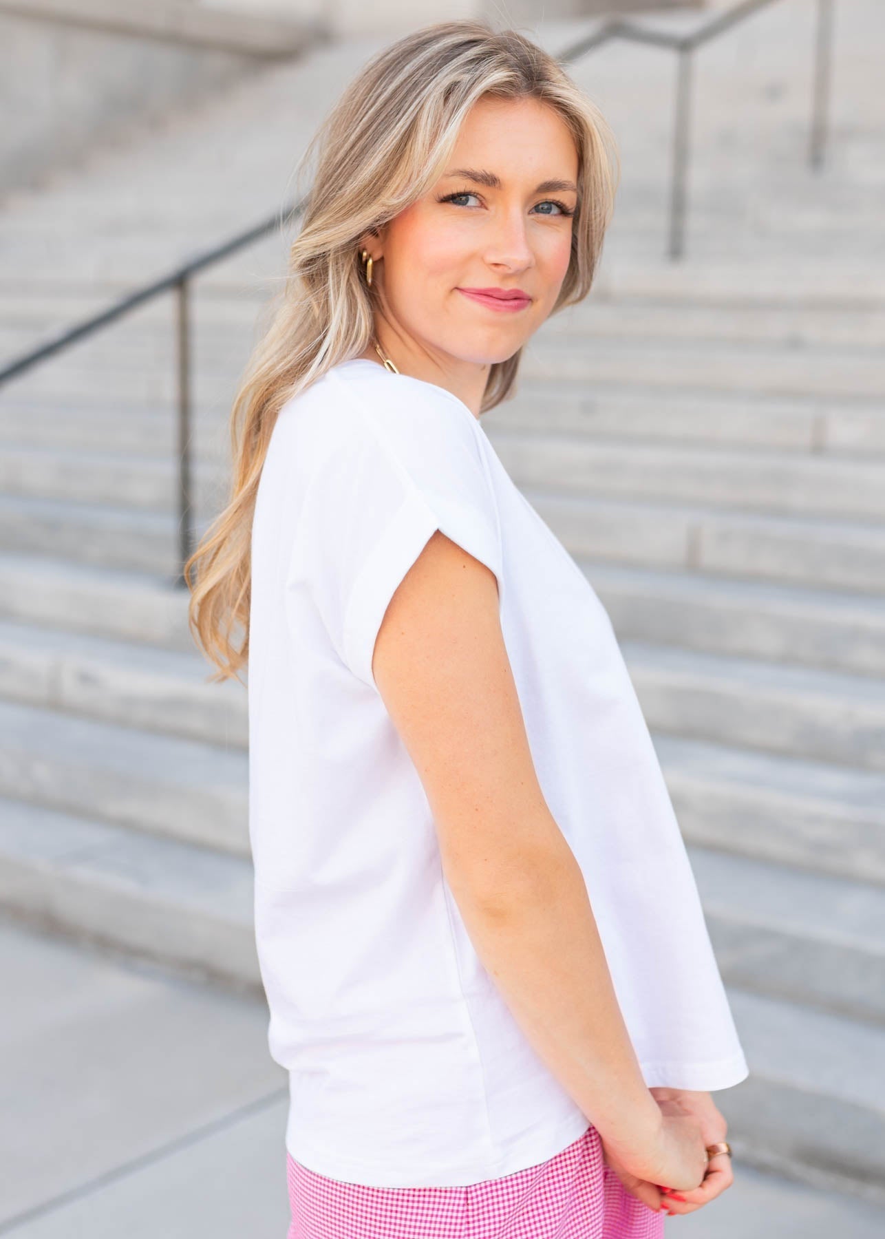 Astra White Tee