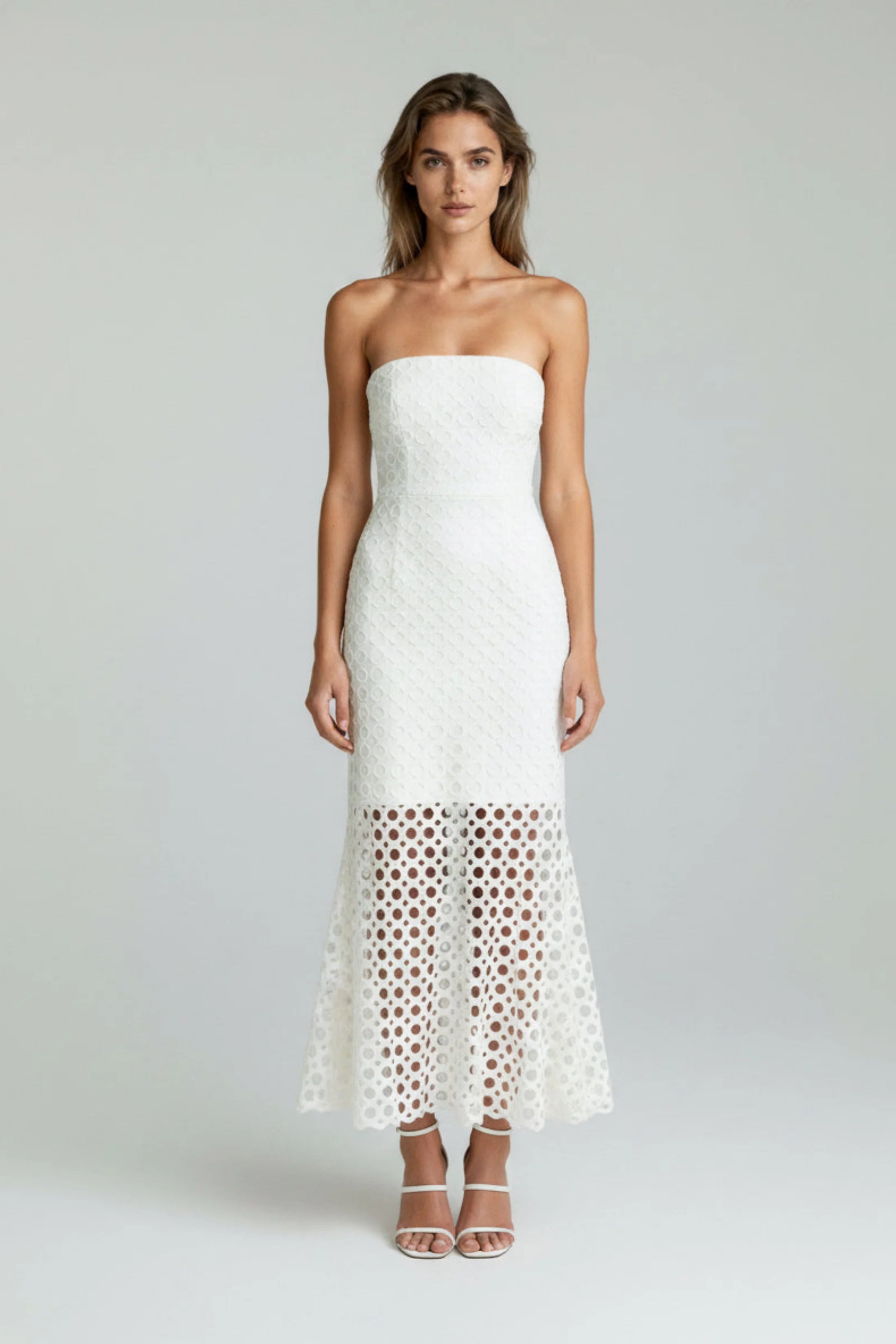 Celeste White Fringe Dress