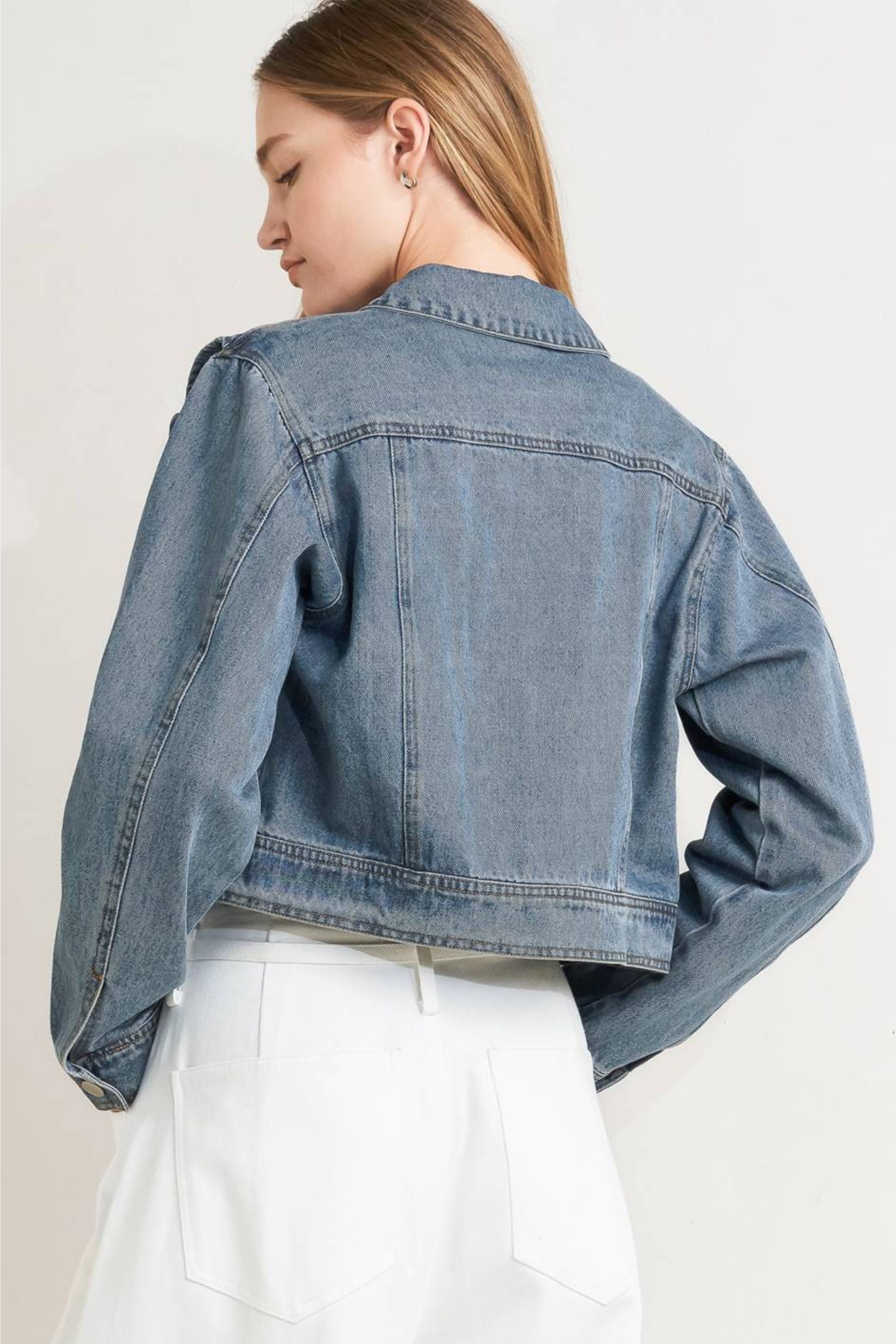 Lily Cropped Denim Jacket