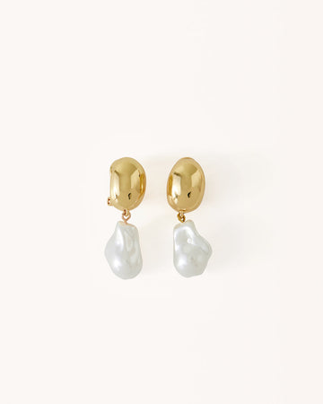 ELLE EARRING - GOLD-PEARL