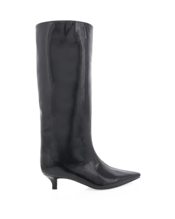ELSPETH - BLACK CRINKLE PATENT