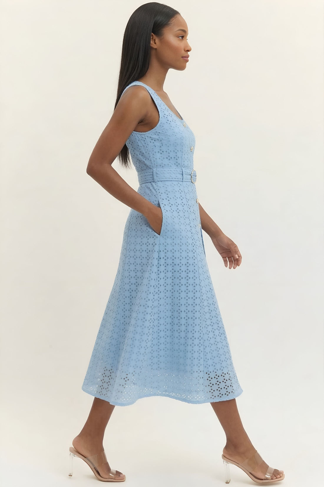 Blakely Belted Midi Dress