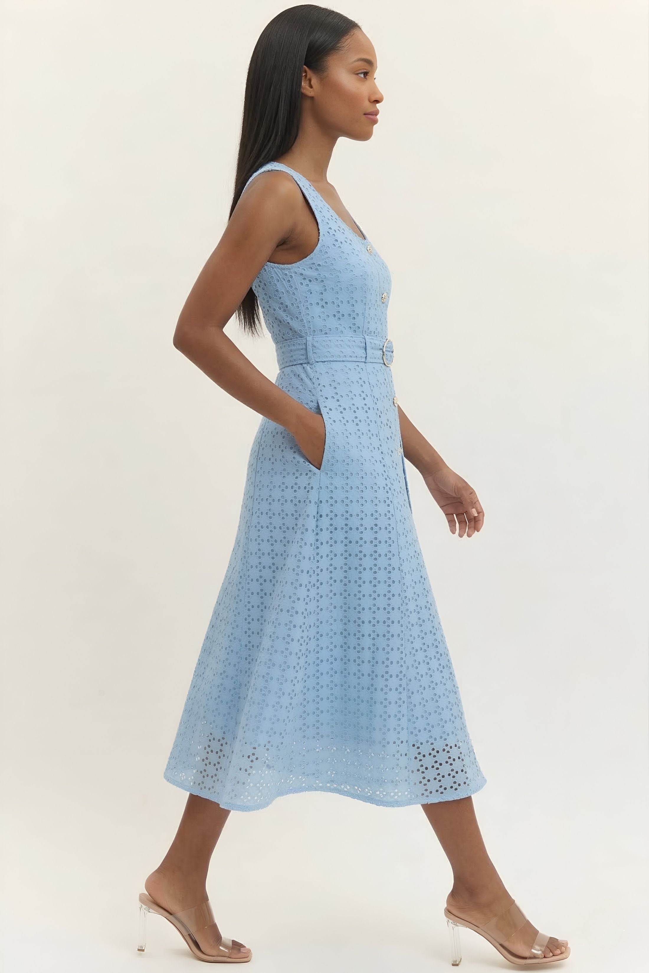 Blakely Belted Midi Dress