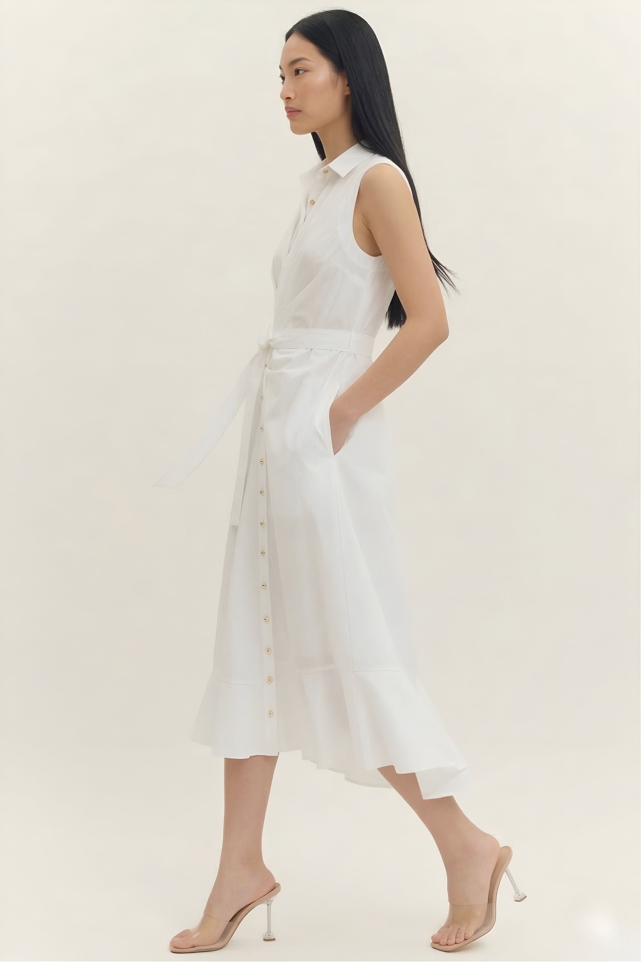 Nyla Collared Midi Dress