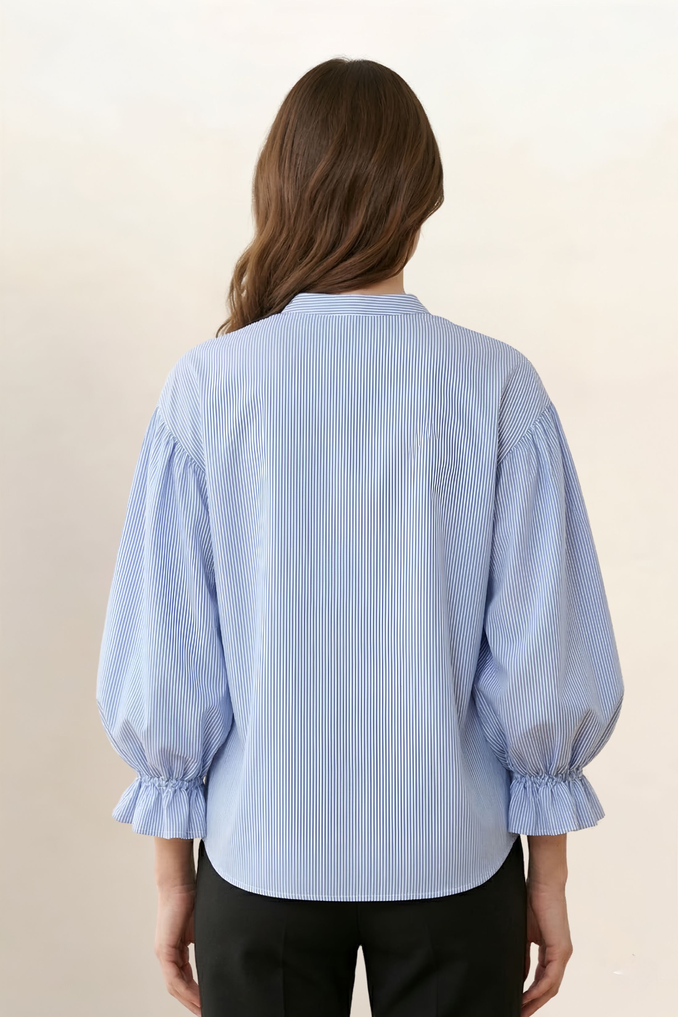 Clark Bubble Sleeve Button Up Top