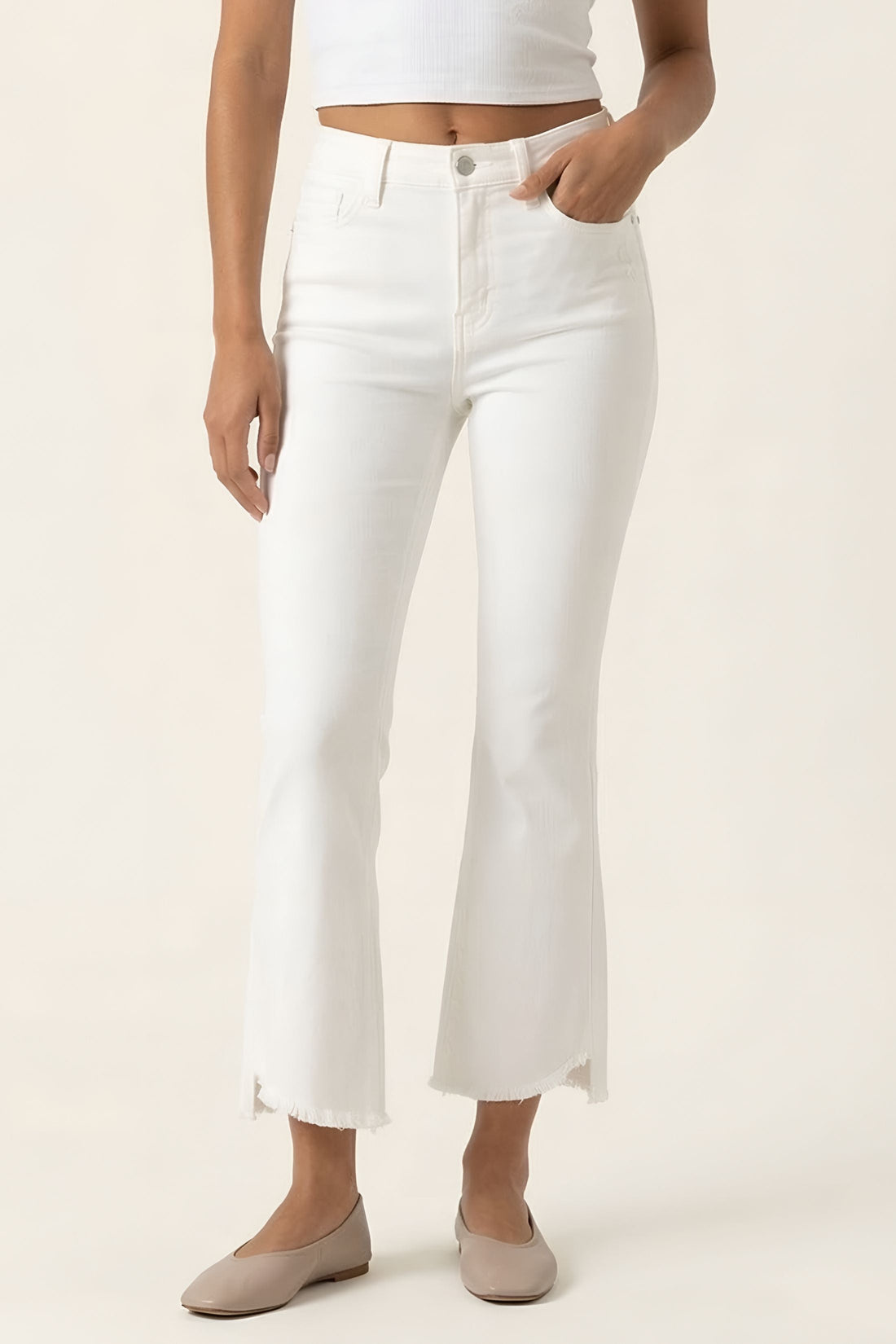 Perry High Rise Crop Flare Jean