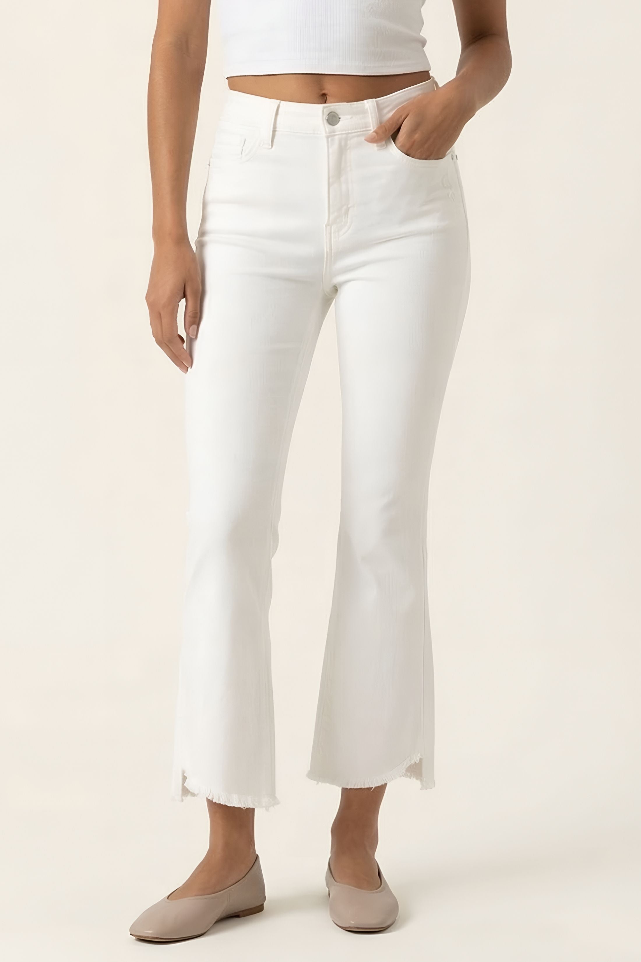Perry High Rise Crop Flare Jean