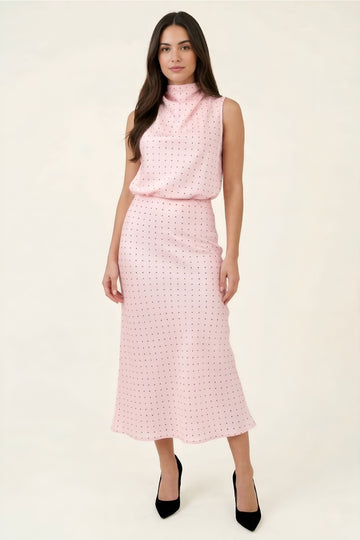Mary Anne Polka Dot Midi Skirt
