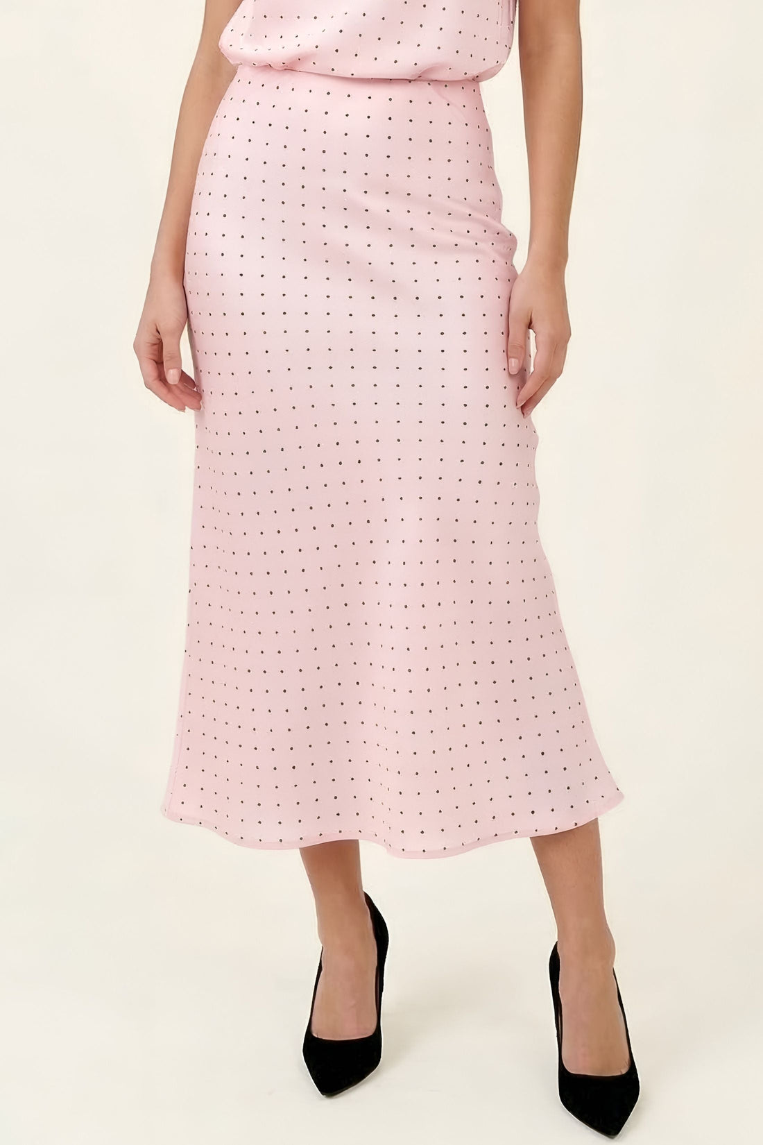 Mary Anne Polka Dot Midi Skirt