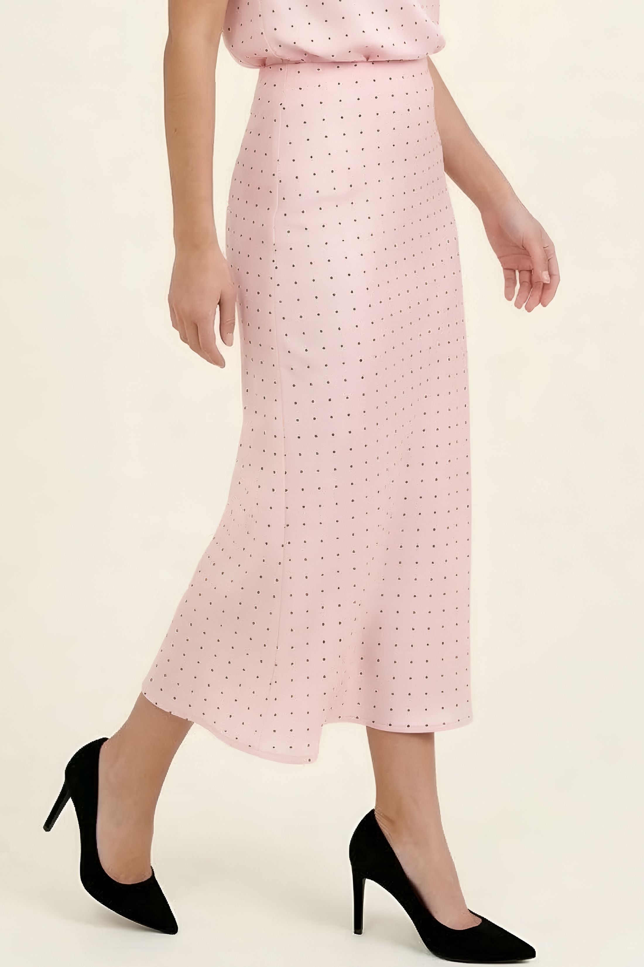 Mary Anne Polka Dot Midi Skirt