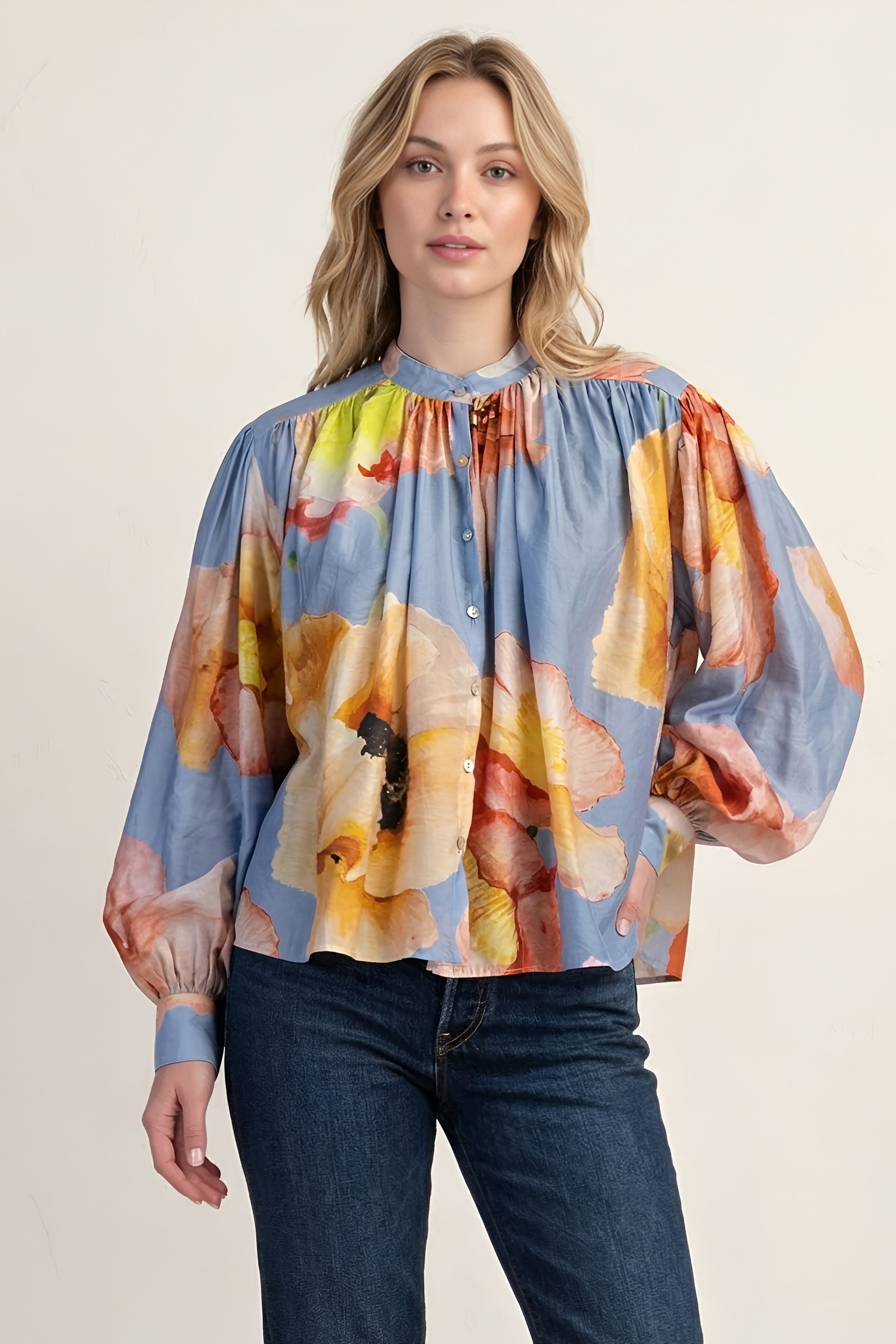 Mila Long Sleeve Voluminous Blouse