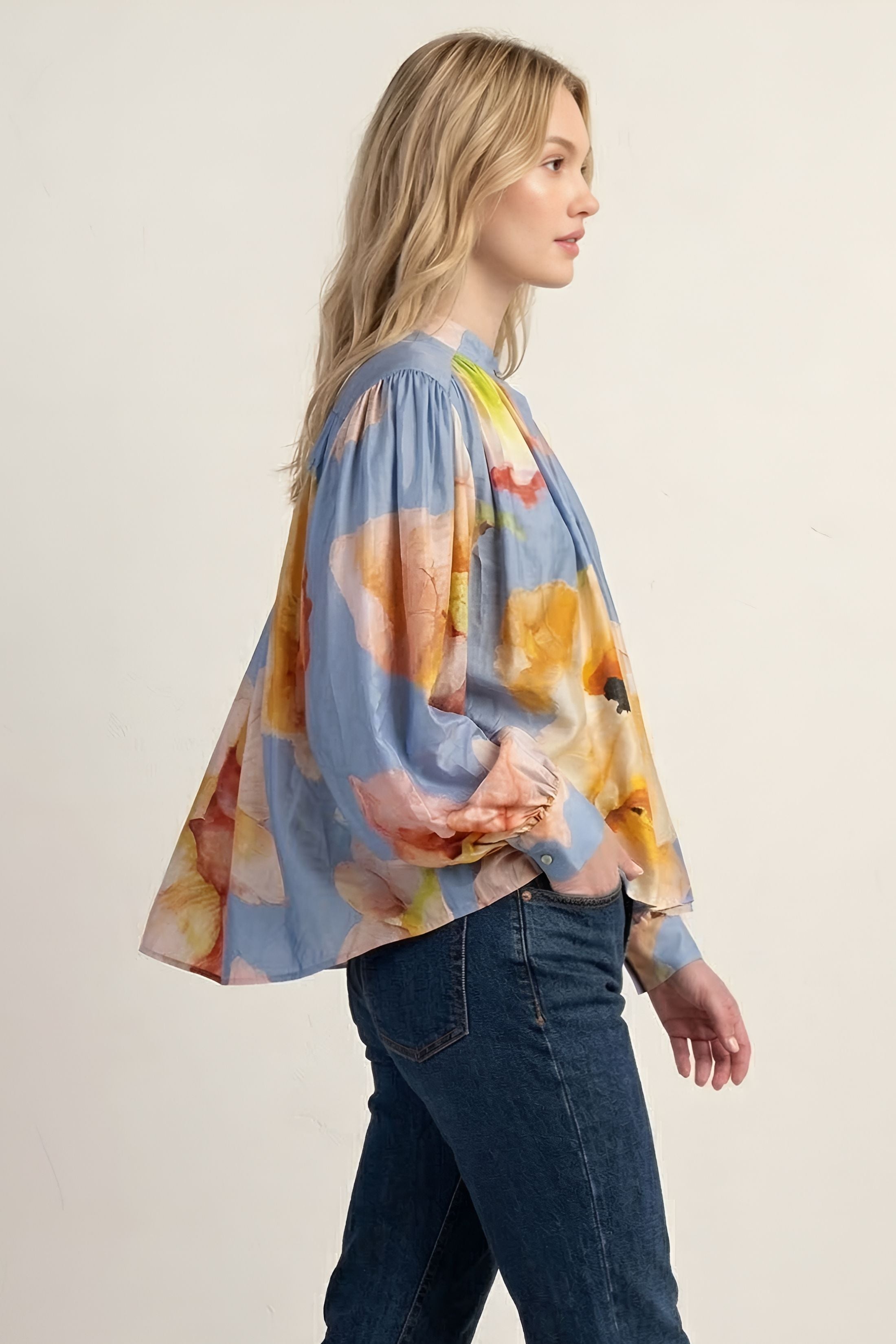 Mila Long Sleeve Voluminous Blouse