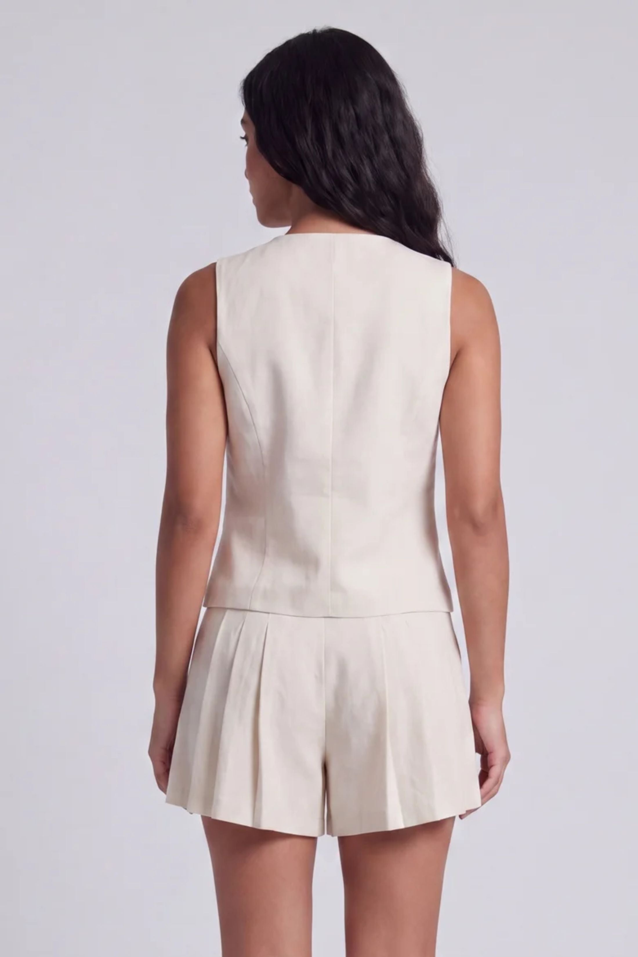Rachel Button Up Sleeveless Vest