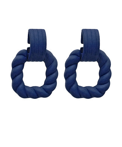 Twisted Link Statement Earrings