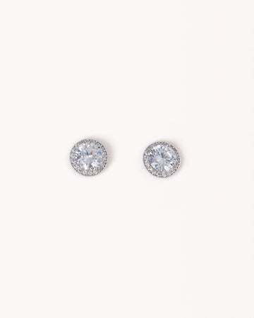 IMMY EARRINGS - SILVER-DIAMANTE