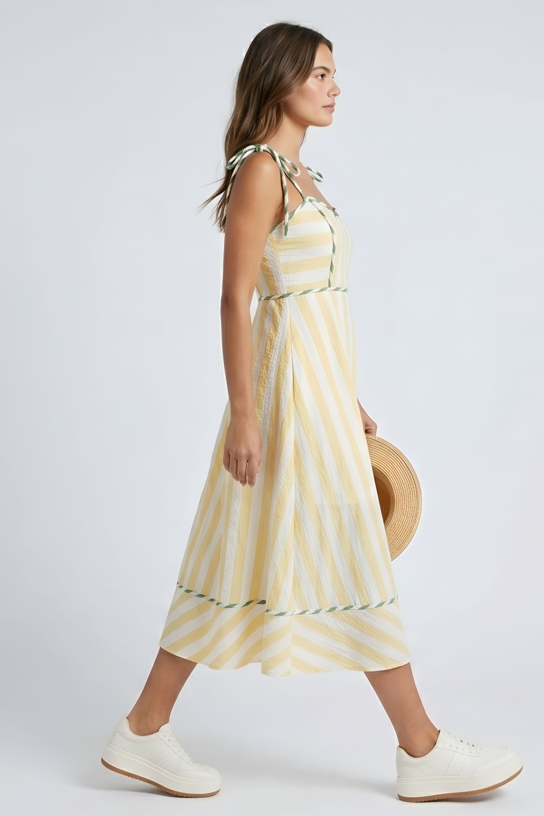 Woods Striped Midi Dress