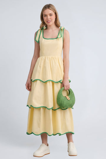 Tee Time Tiered Midi Dress