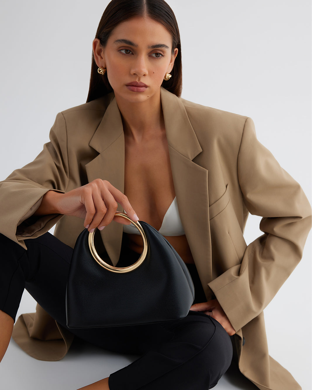 MONROE HANDLE BAG - BLACK