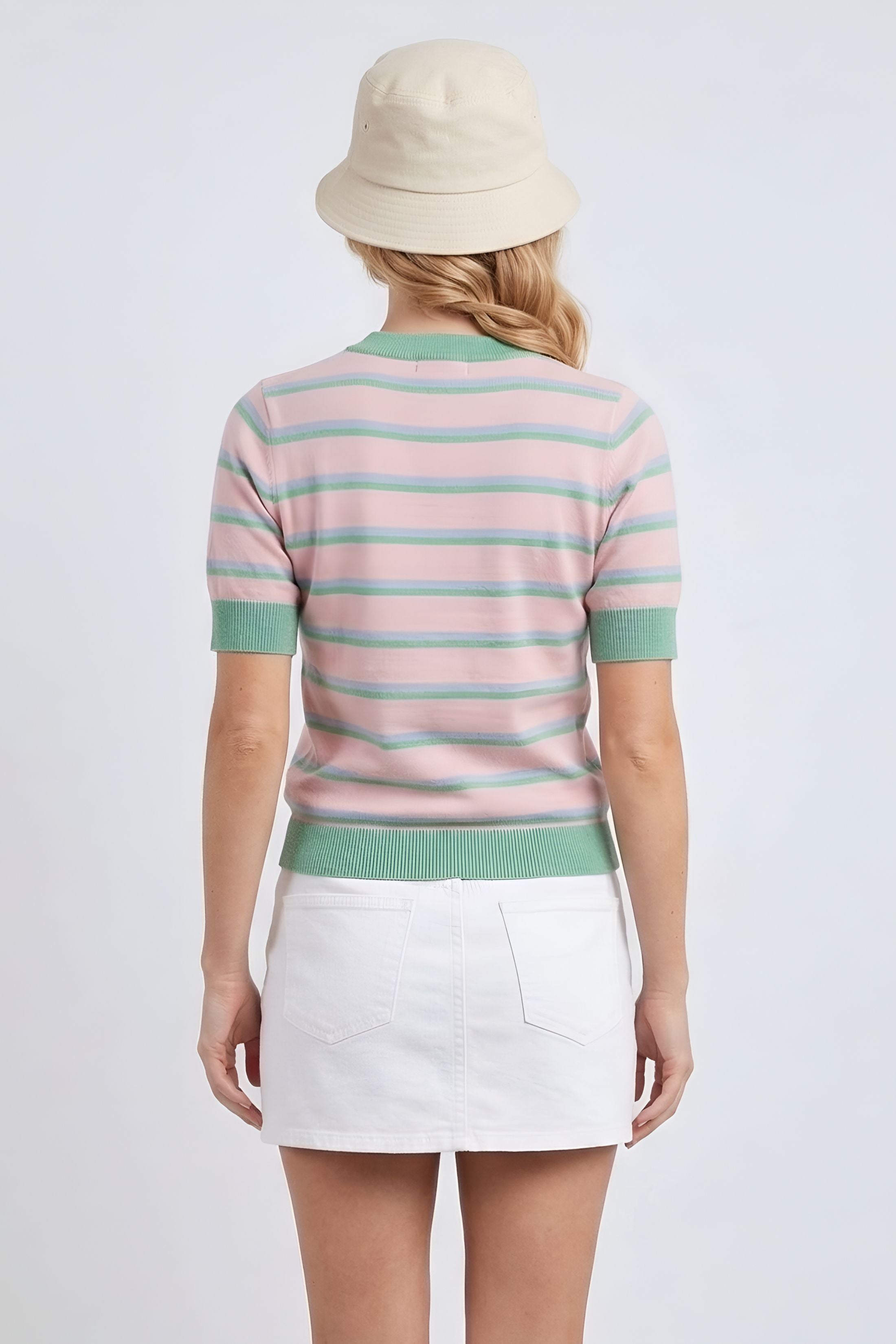Sunday Swing Striped Top