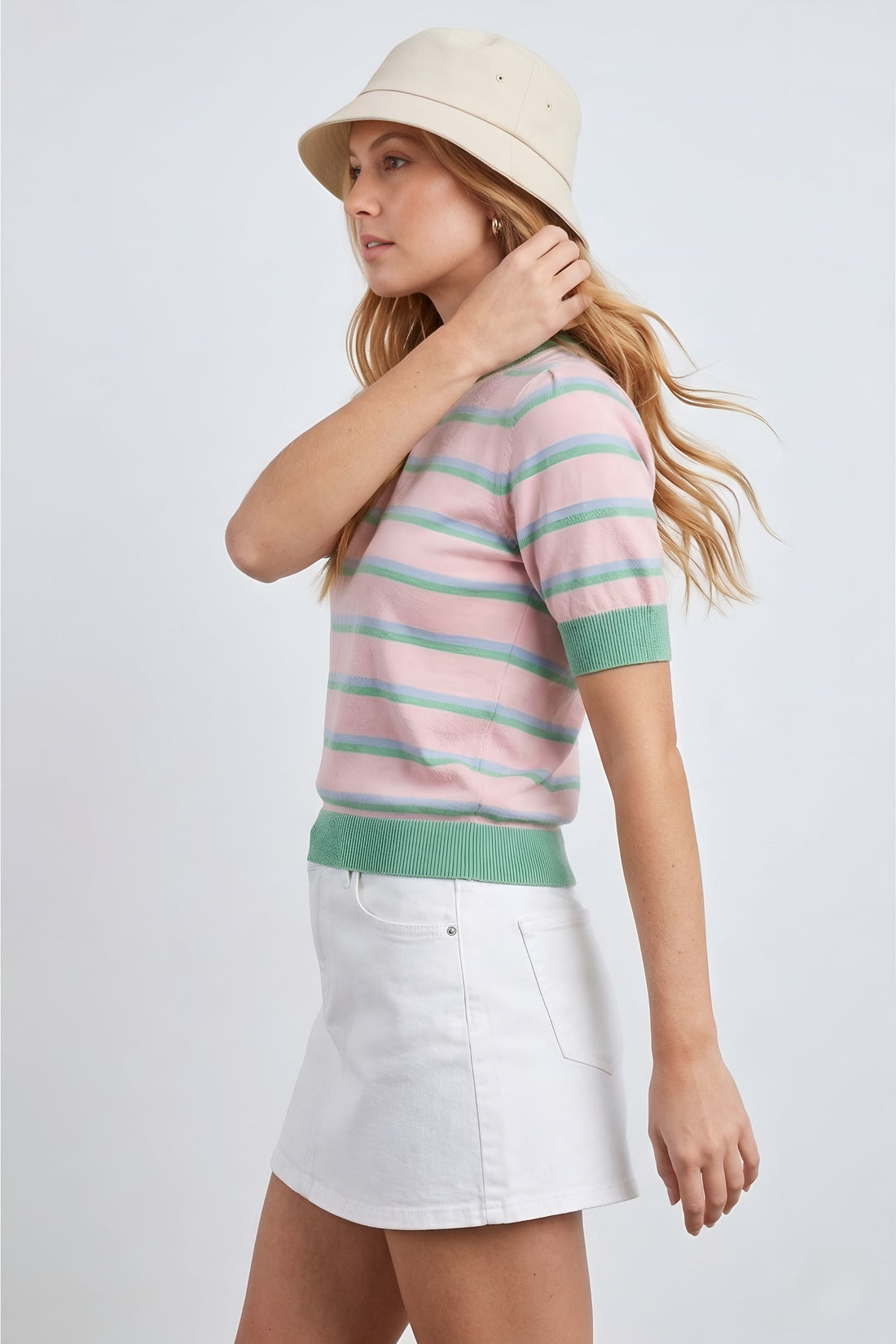 Sunday Swing Striped Top