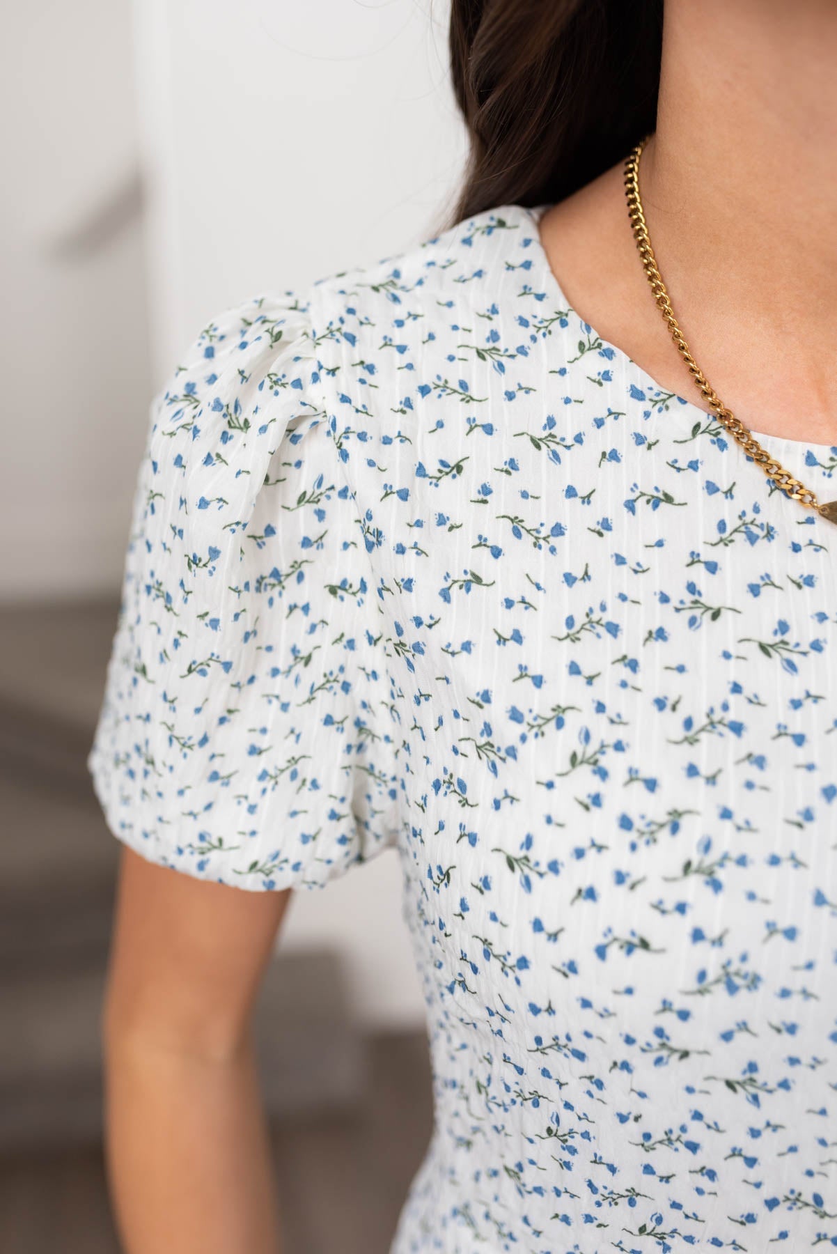 Quinley Blue Floral Dress