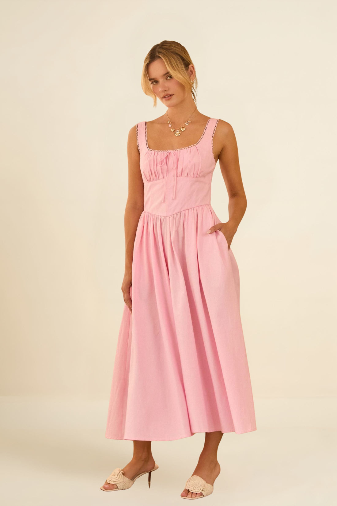 Kendall Princess Waist Midi Dress