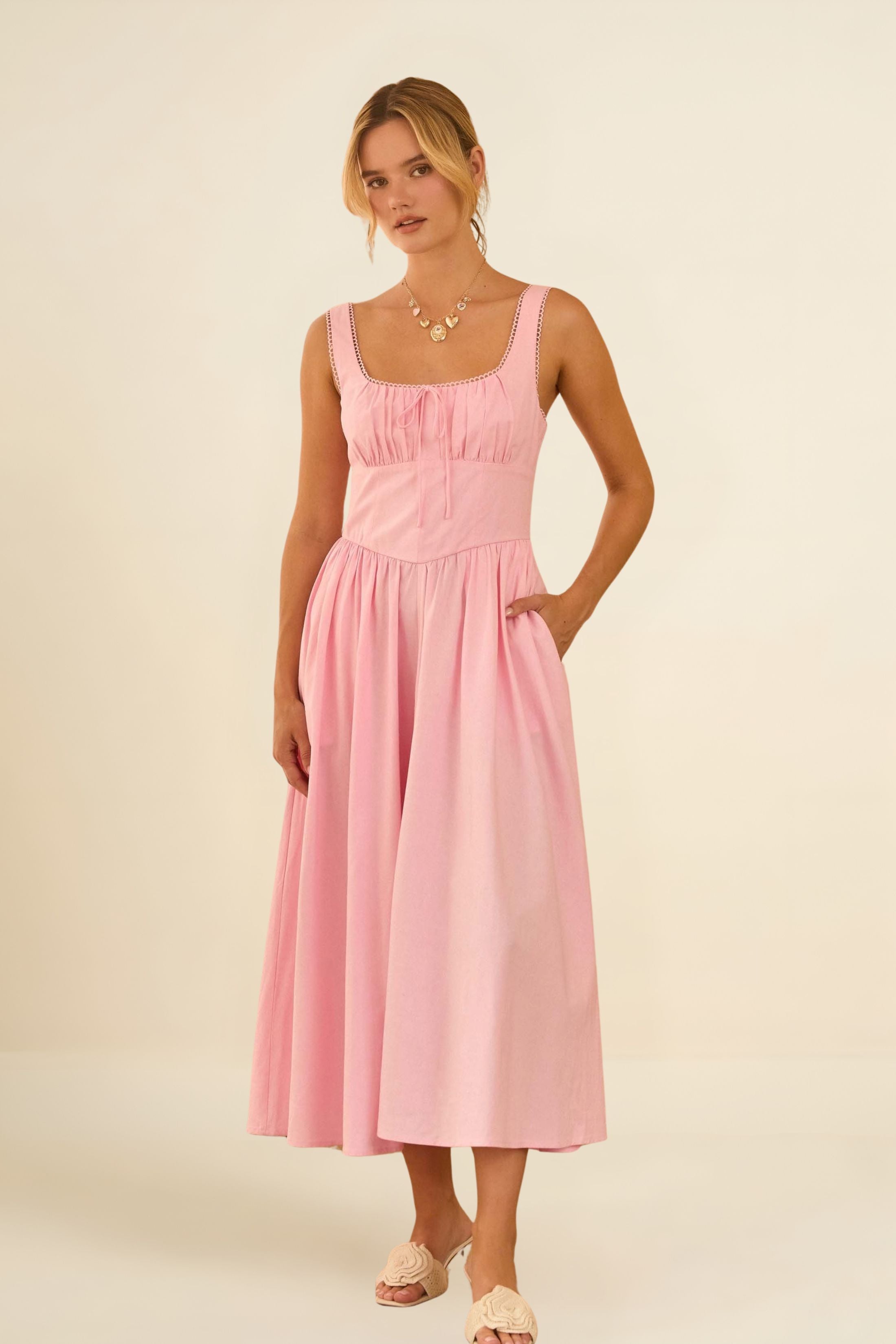Kendall Princess Waist Midi Dress