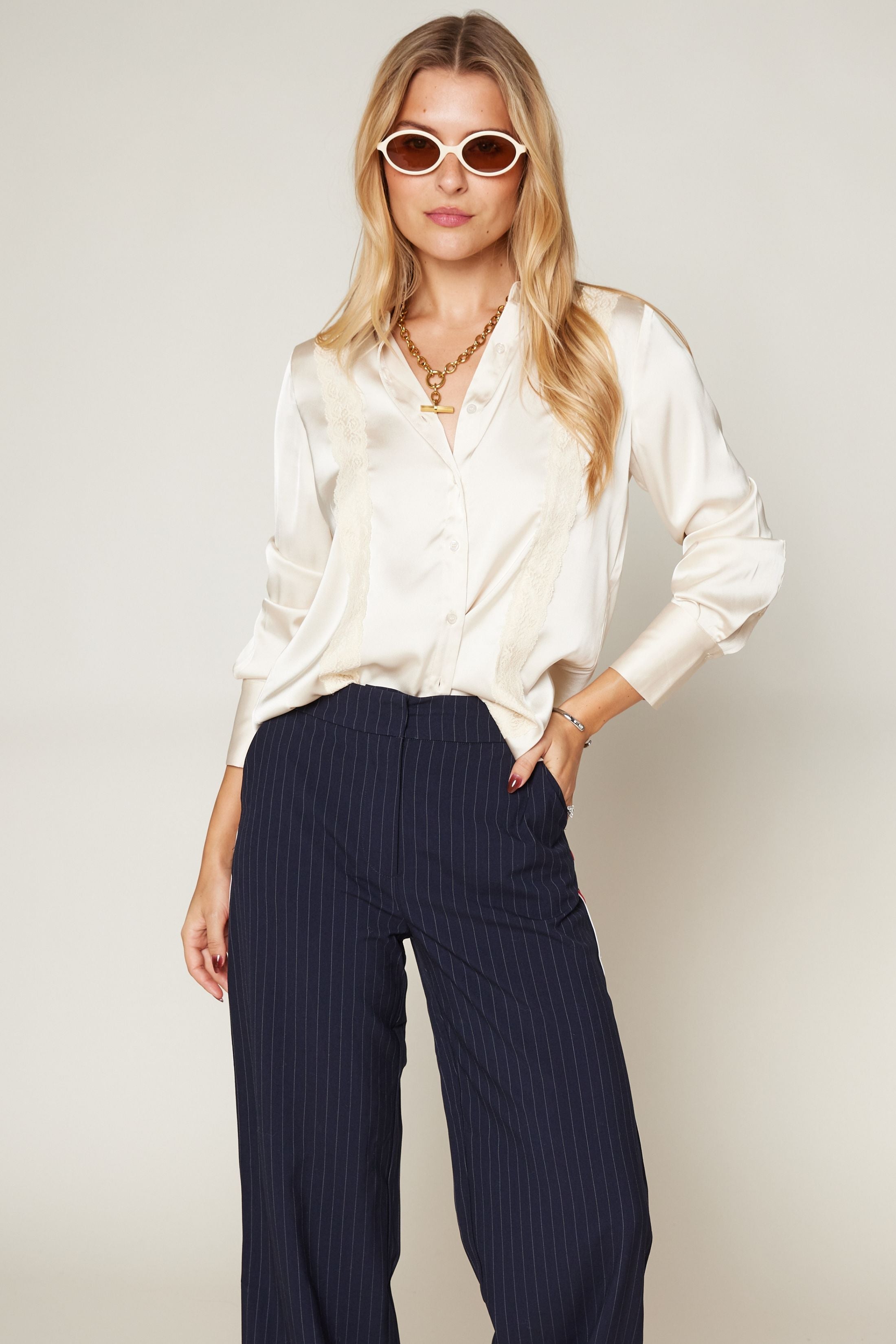 Yasmin Lace Detail Top