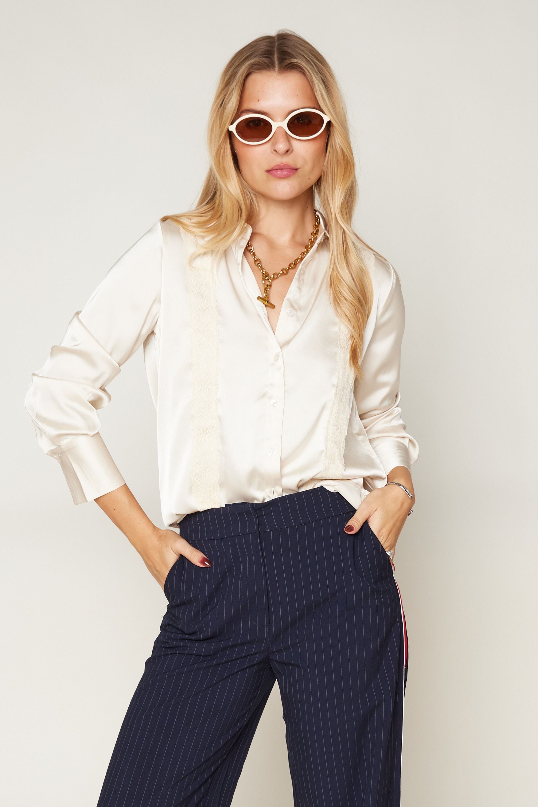 Yasmin Lace Detail Top